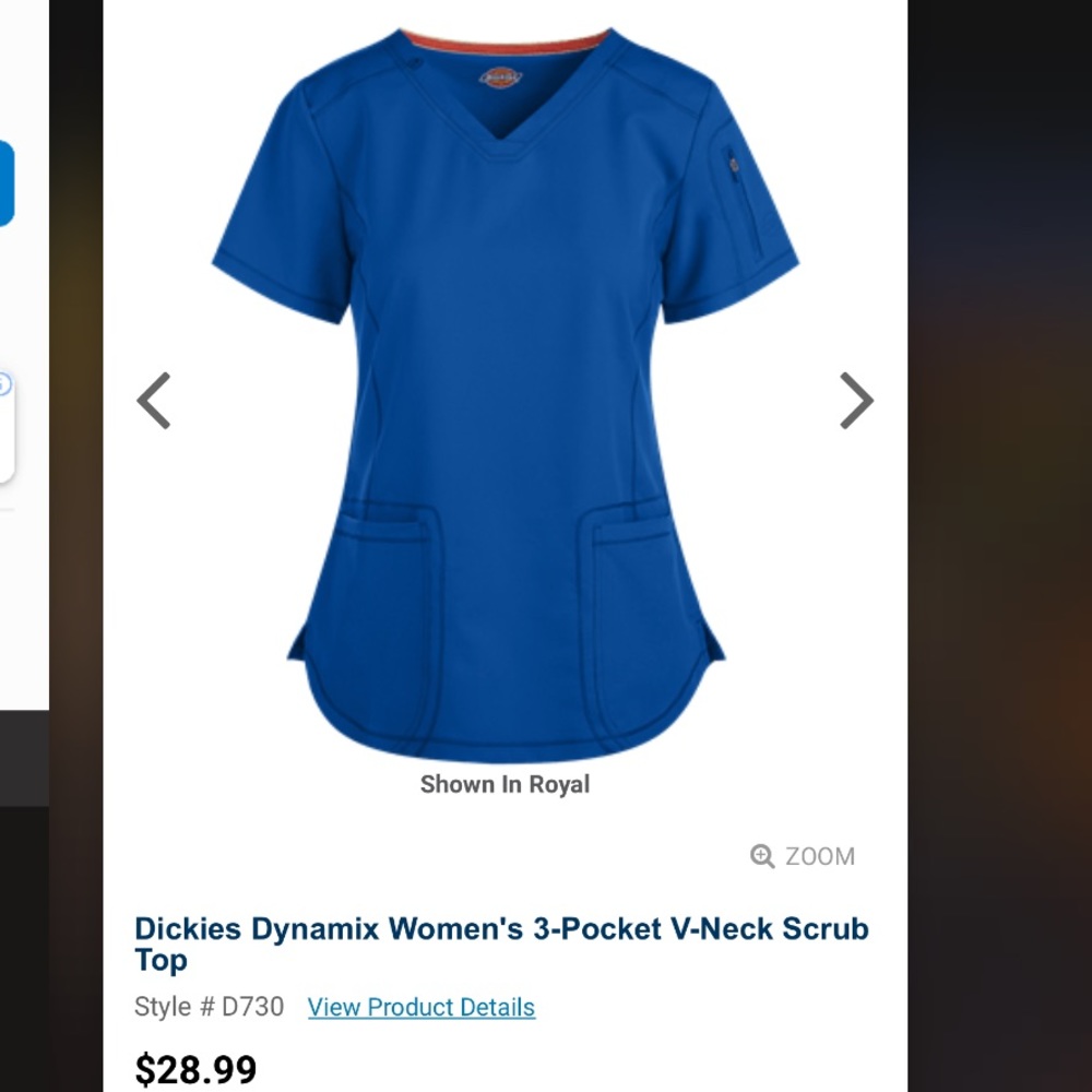Dickies Scrub Top